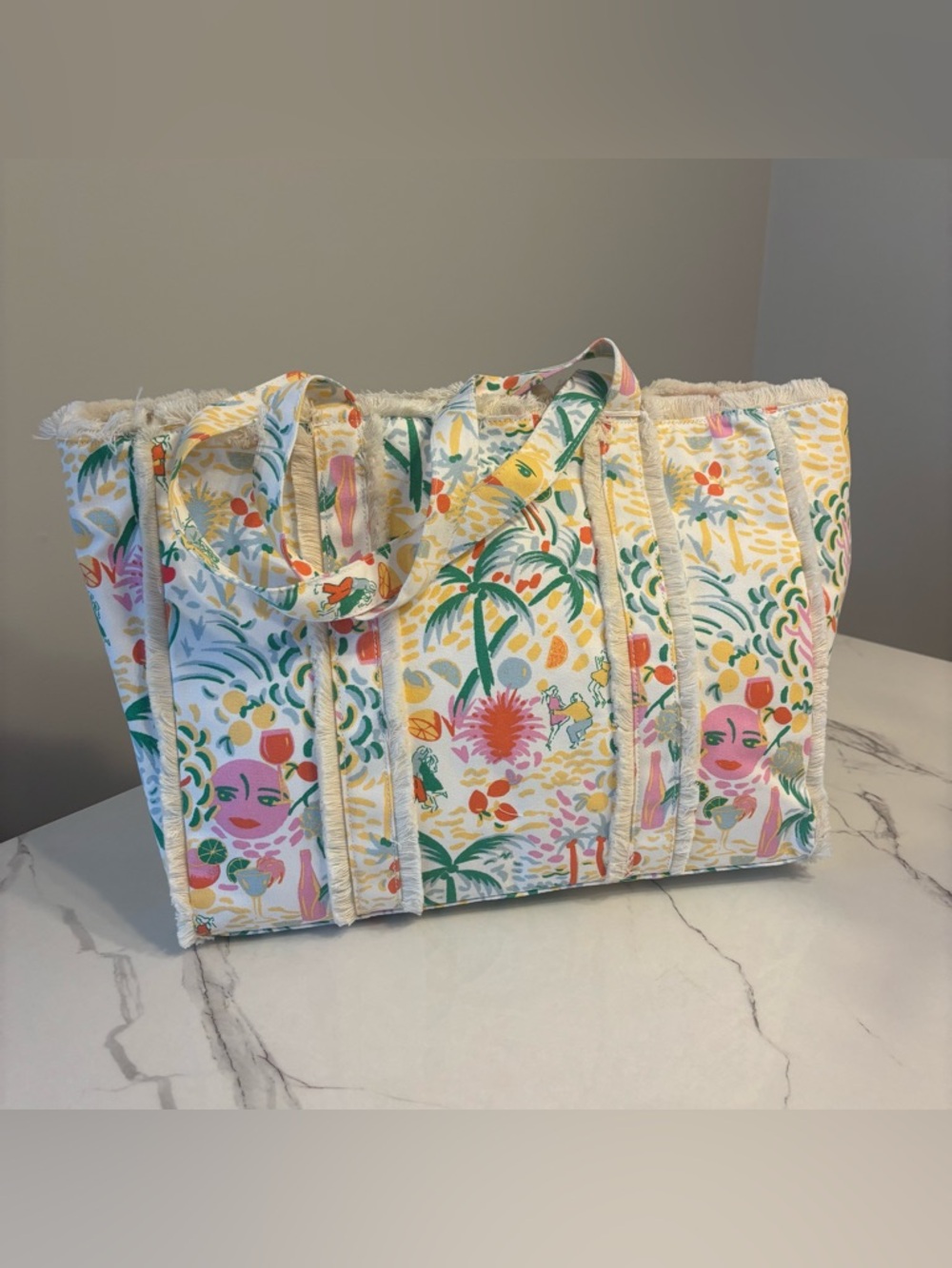 Roller Rabbit x Target Fringe Tote Bag - Picture 2 of 5
